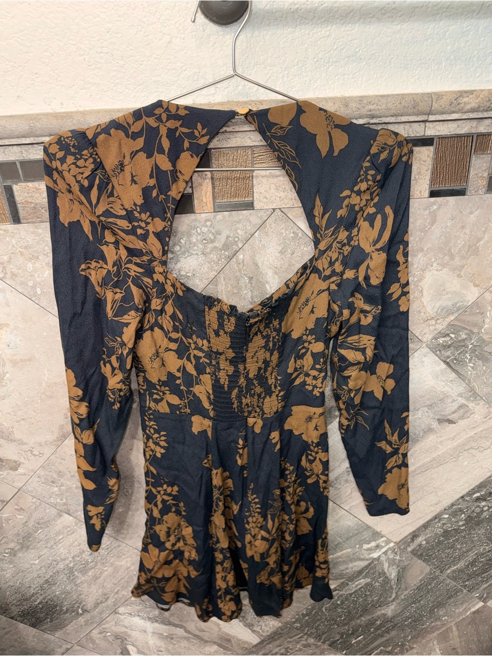 Reformation Indira Cutout Floral-print Crepe Mini Dress - Picture 6 of 6